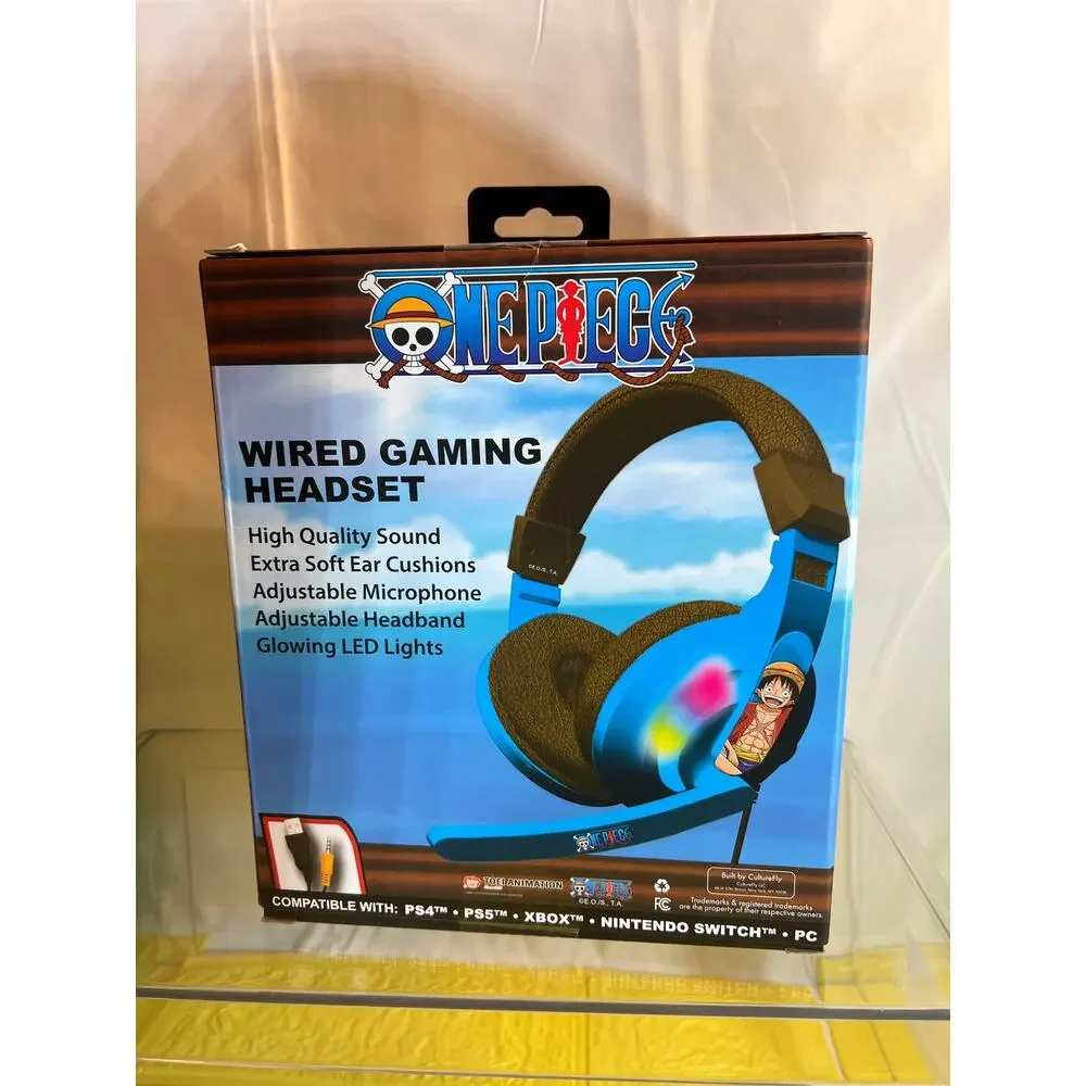 NEW ONE PIECE Wired Gaming Headset LED Multi Compatible Platform